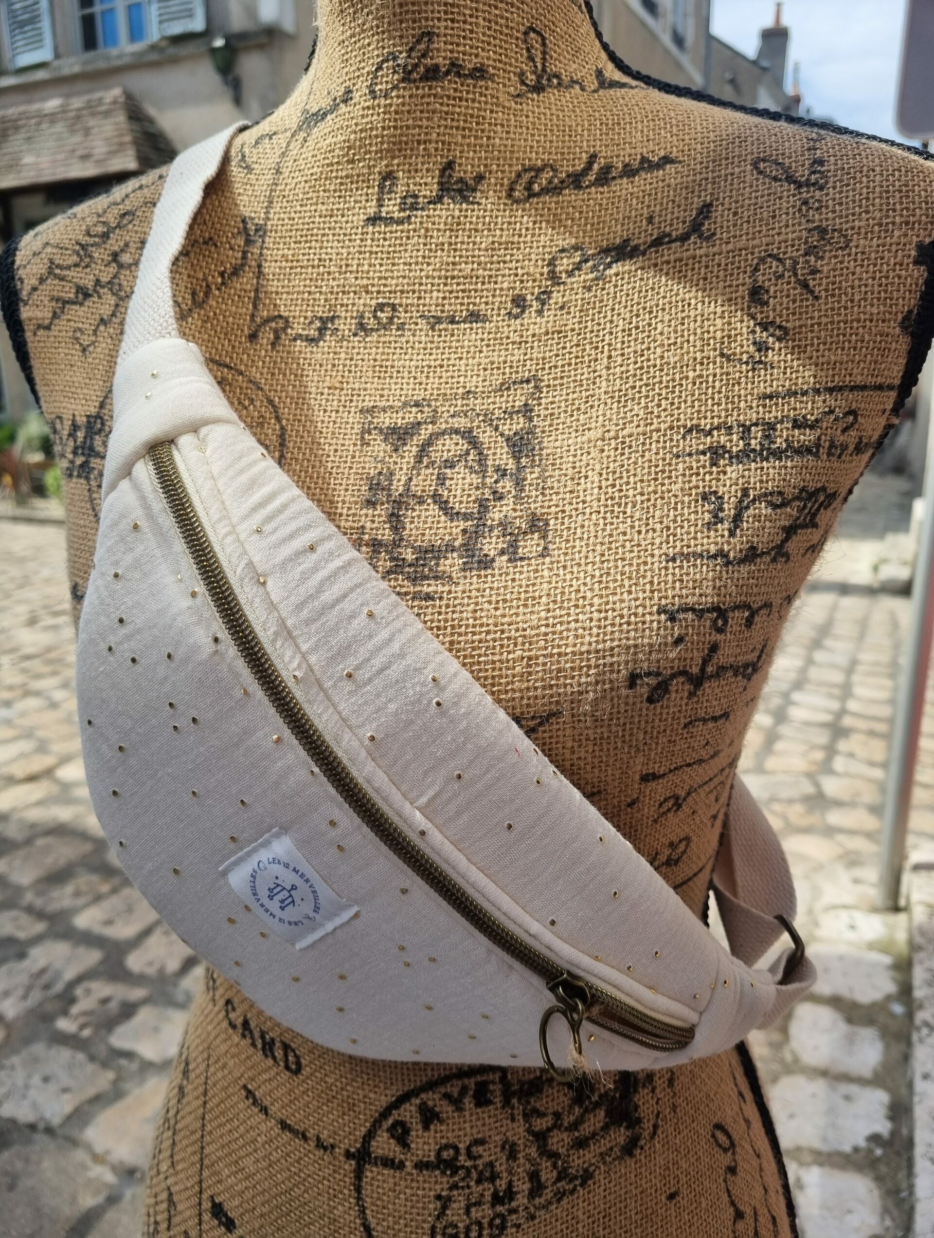 mini banane double gaze écru