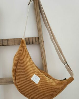 sac Léa Velours camel