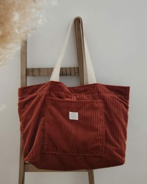 sac Elise velours rouille