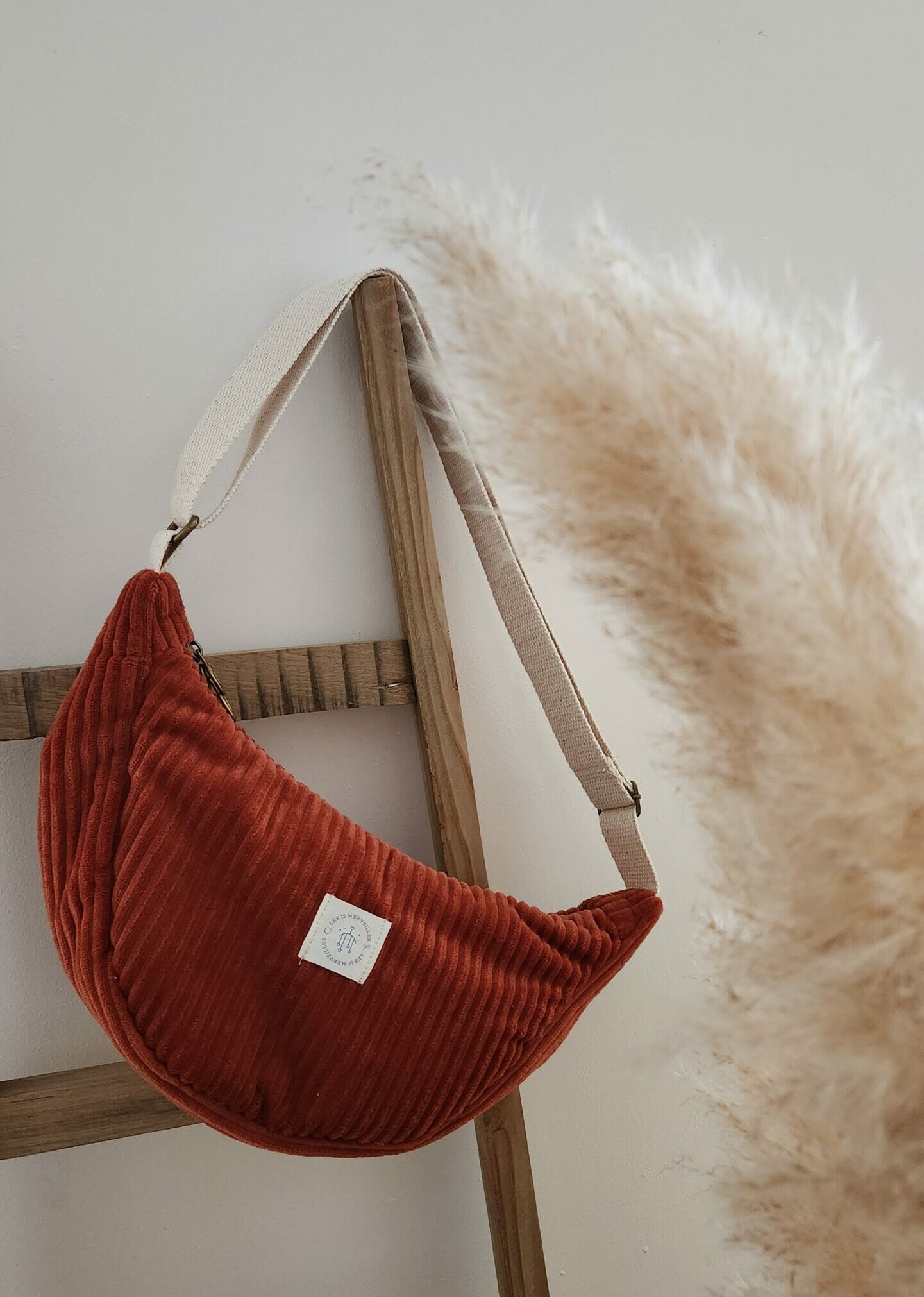 sac Léa Velours rouille