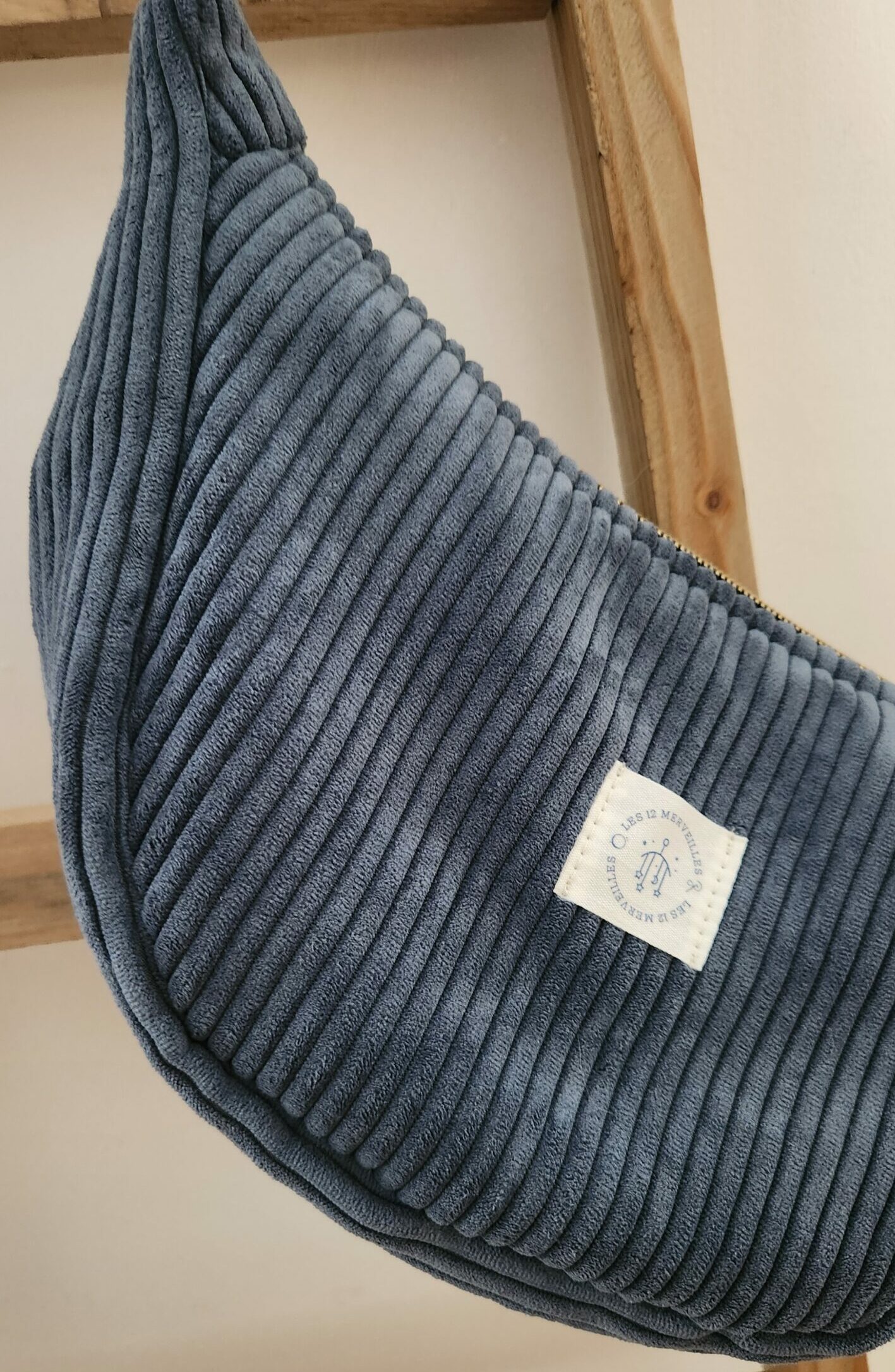 sac Léa Velours bleu jeans