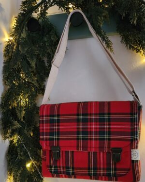 sac Stéphanie tartan rouge